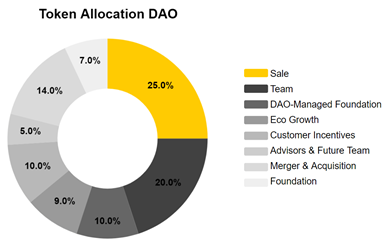 Token Allocation của DAO